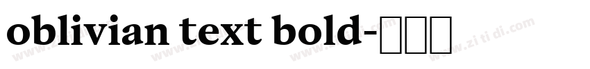 oblivian text bold字体转换